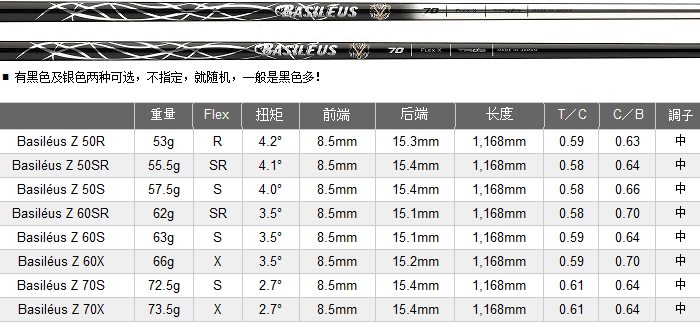 Basileus(巴赛勒斯) Basileus Z 高弹硼碳一号木杆身