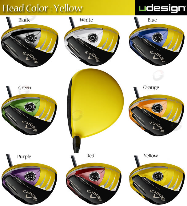 【正品】Callaway udesign RAZR Fit Xtreme彩色订制杆头