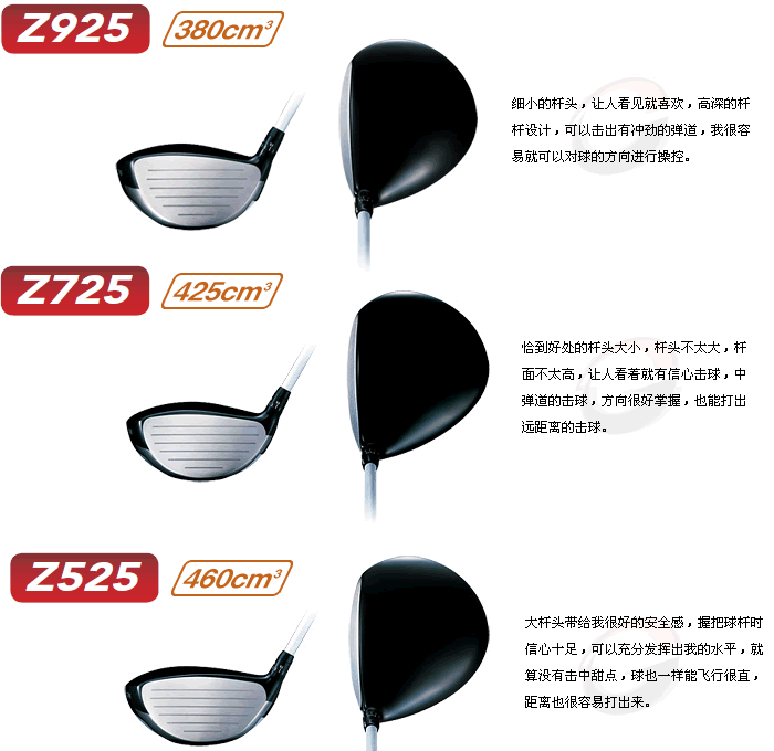【正品】Srixon Z525 可调节460CC远距离易打 一号木杆头