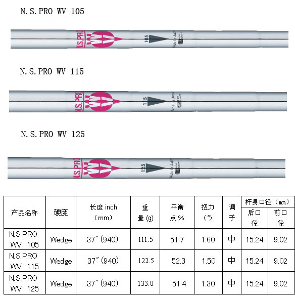 Nippon N.S.PRO WV 105/115/125 挖起杆杆身