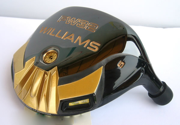 【正品】williams FW32 黑金全球限量500组5号球道木杆头