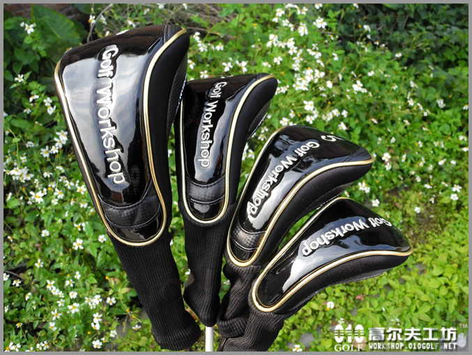 golf workshop 高尔夫球杆套 水晶亮面皮料 通用