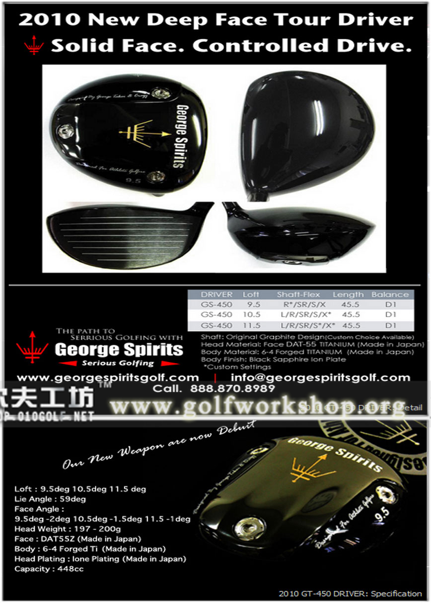 [原装进口]George Spirits GT-450一号木杆头